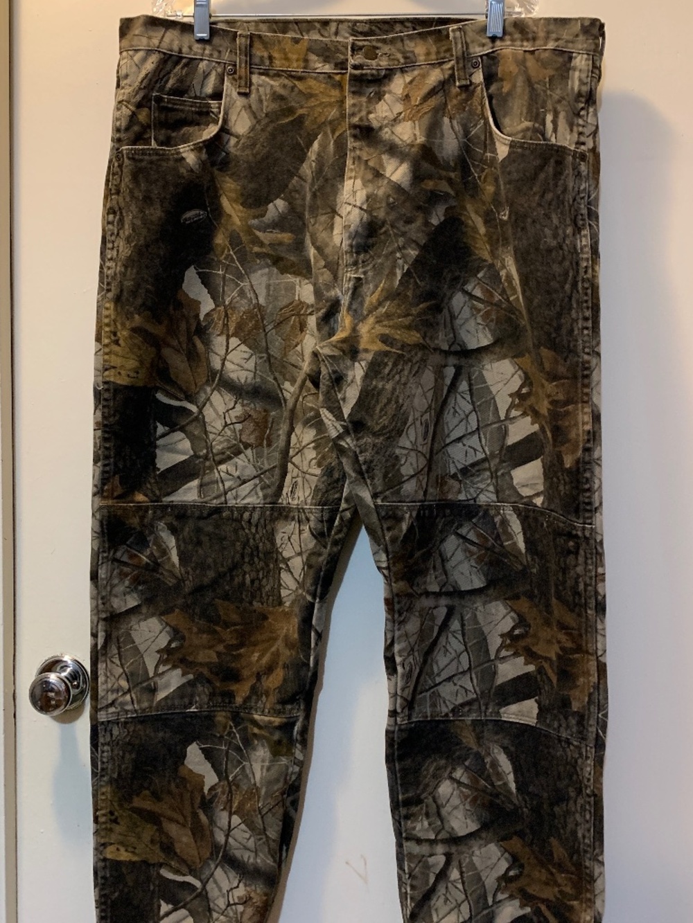 Wrangler Realtree Hardwoods Camo Double Knee Hunting Outdoor Jeans - 42"x30"